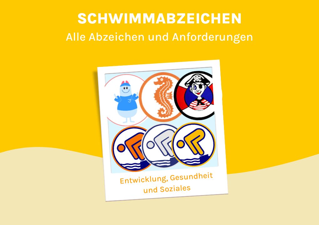 schwimmabzeichen für Kinder Seepfderchen Bronze Silber Gold Anforderungen