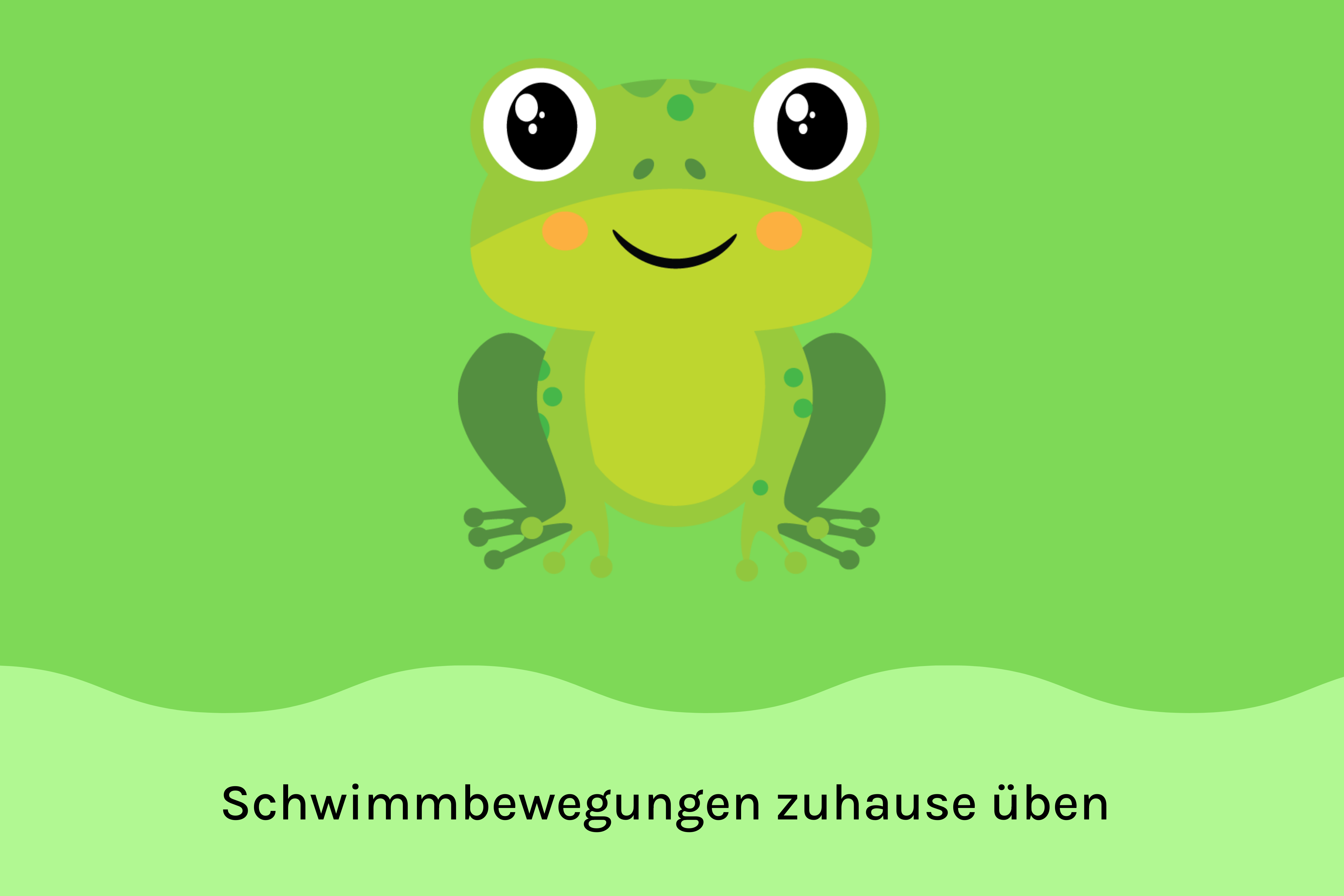 grünes Bild mit Frosch